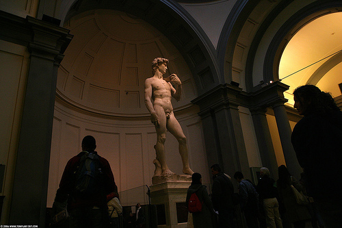Statue of David by Michelangelo in Galleria dell'Accademia, Florence Staue of David by Michelangelo in Galleria dell'Accademia, Florence, Photo: templar1307, Flickr