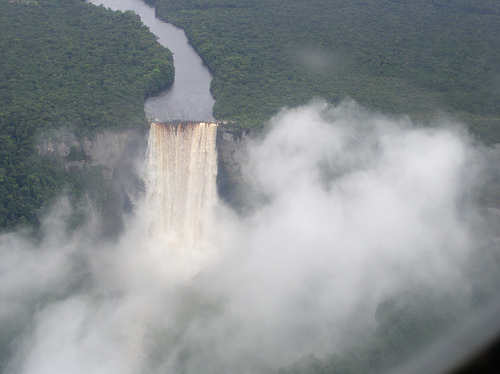 Kaieteur Falls View from a Plane, Photo: brokekid, Flickr