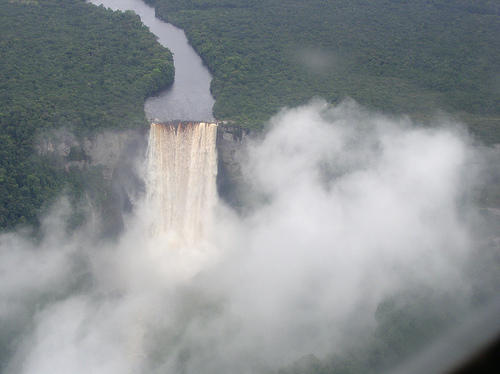 Kaieteur Falls View from a Plane Kaieteur Falls View from a Plane, Photo: brokekid, Flickr