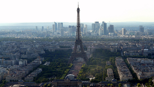 View of Eiffel Tower from Tour Montparnasse, Photo: y.caradec, Flickr