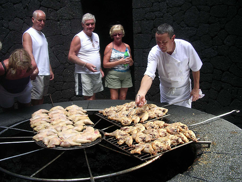 El Diablo Volcanic Grill in Lanzarote El Diablo Volcanic Grill in Lanzarote, Photo: Terry Wha, Flickr