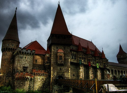 Hunedoara Castle - Main Entrance Hunedoara Castle - Main Entrance, Photo: Craig Heimburger, Travelvice via Wikipedia