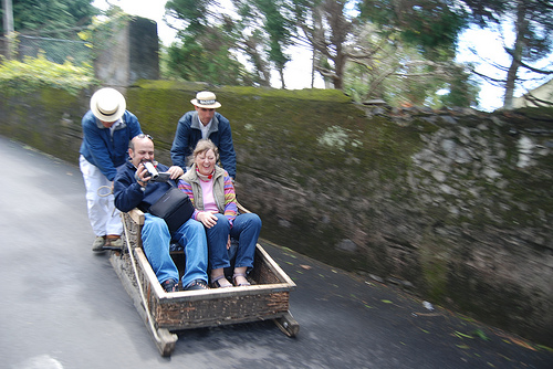 Monte Toboggan Ride in Madeira Monte Toboggan Ride in Madeira. Photo: Paul Mannix, Flickr
