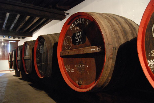 Barrels of Wine at The Old Blandy Wine Lodge in Funchal, Madeira. Photo: Paul Mannix, Flickr