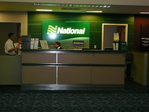 Car Rental Counter, Photo: mrkathika, Flickr