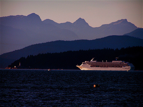Alaska Bound Cruise Ship Leaving Vancouver Alaska Bound Cruise Ship Leaving Vancouver, Photo: Patrick Doheny, Flickr