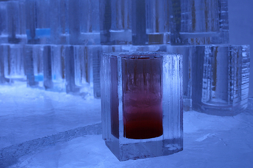 A Shot from an Ice Glass at Absolute Ice Bar, Photo: findfado, Flickr