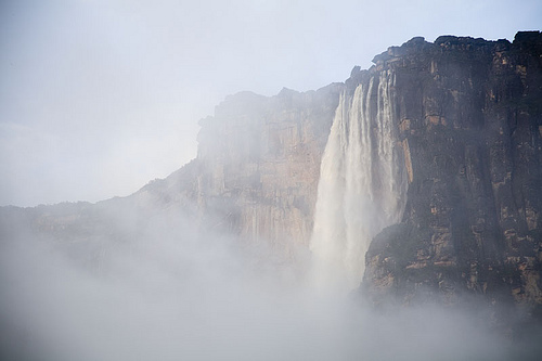 In Rainy Season, Angel Falls Splits into Three Strands. Photo by antonioperezrio.com, Flickr In Rainy Season, Angel Falls Splits into Three Strands. Photo by antonioperezrio.com, Flickr