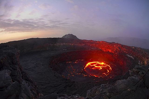 Looking Down the Pit of Erta Ale Lava Lake as Hot Lava Boils Away, Photo by Avatar/ΣΙΓΜΑ, Flickr