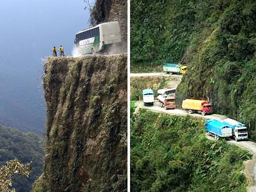 Riding Down and Up Yungas Road in Bolivia, Photo by saf2285, Flickr