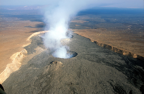 Aerial image of Erta Ale Volcano in Ethiopia, Photo by Filippo Jean, Wikipedia Aerial image of Erta Ale Volcano in Ethiopia, Photo by Filippo Jean, Wikipedia