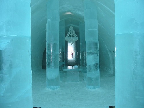 The Chandelier in this Ice Hall is Also Made of Ice, Photo: Tom Corser, Wikipedia The Chandelier in this Ice Hall is Also Made of Ice, Photo: Tom Corser, Wikipedia