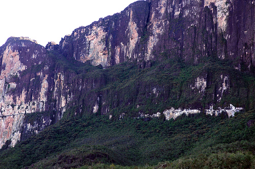 This is the Strip on the Side of Monte Roraima that Creates a Natural Staircase and the Only Way Up, Photo: One Off Man Mental, Flickr This is the Strip on the Side of Monte Roraima that Creates a Natural Staircase and the Only Way Up, Photo: One Off Man Mental, Flickr
