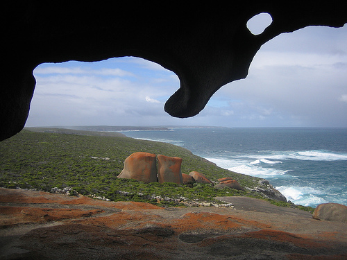Looking Out off the Cliff from the Inside of Remarkable Rocks, Photo: safaris, Flickr