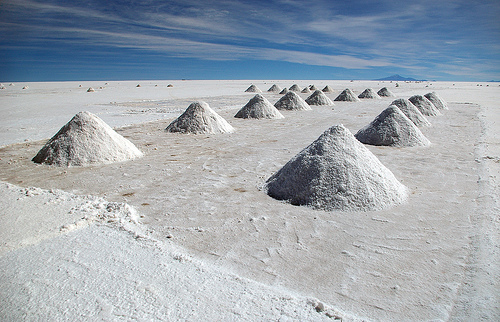 Salt Mining at Salar de Uyuni During Dry Season, Photo by Jessie Reeder, Flickr Salt Mining at Salar de Uyuni During Dry Season, Photo by Jessie Reeder, Flickr