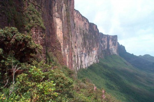 Steep Cliffs of Mount Roraima, Photo: Jeff Johnson, Wikipedia Steep Cliffs of Mount Roraima, Photo: Jeff Johnson, Wikipedia