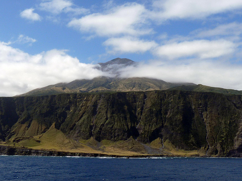 Steep Hills on the West Coast of Tristan da Cunha, Photo: michael clarke stuff, Flickr