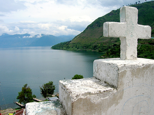 Cross in Santa Catarine Palopo Overlooking Lake Atitlan, Photo: auntjojo, Flickr