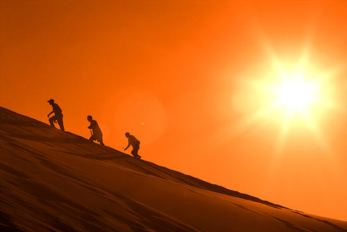 Climbing the Dunes of the Namib Desert in Namibia, Photo: Paul Watson, Flickr