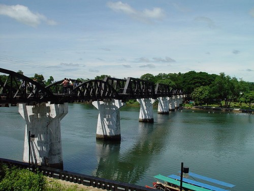 Dark Tourism Destination #3 - River Kwai Bridge in Thailand, Photo: Ahoerstemeier, Wikipedia