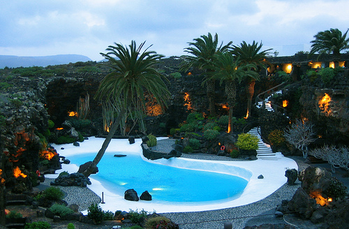 Jameos del Agua Pool by the Entrance, Photo: havarde, Flickr