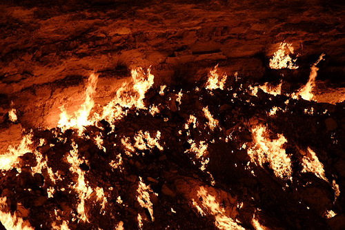Darvaza The Burning Gates Gas Hole in Turkmenistan