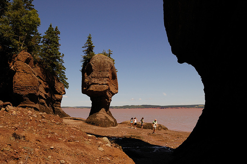Walking on the Oean Floor Along Hopewell Rocks at Bay of Fundy, Photo by Ryan James Anderson, Flickr
