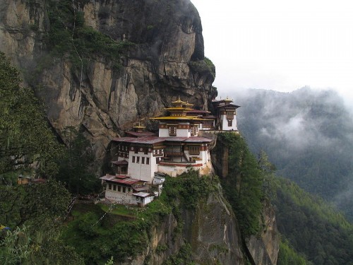 Paro Taktsang - Tigers Nest Monastery in Bhutan, Photo by Douglas J. McLaughlin, Wikipedia