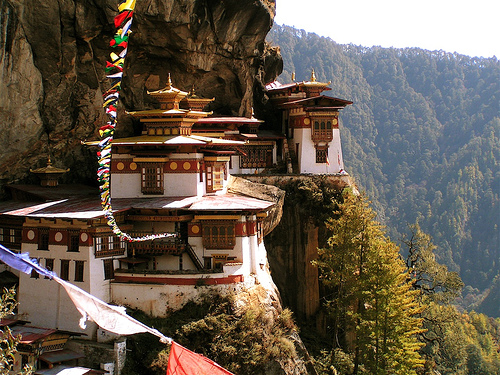 Taktsang aka Tiger's Nest Monastery in Paro, Bhutan, Photo: thomaswanhoff, Flickr