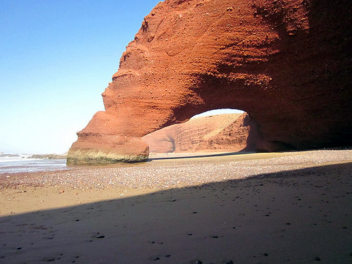Natural Arch on Legzira Beach in Morocco, Photo: Tine72, Flickr