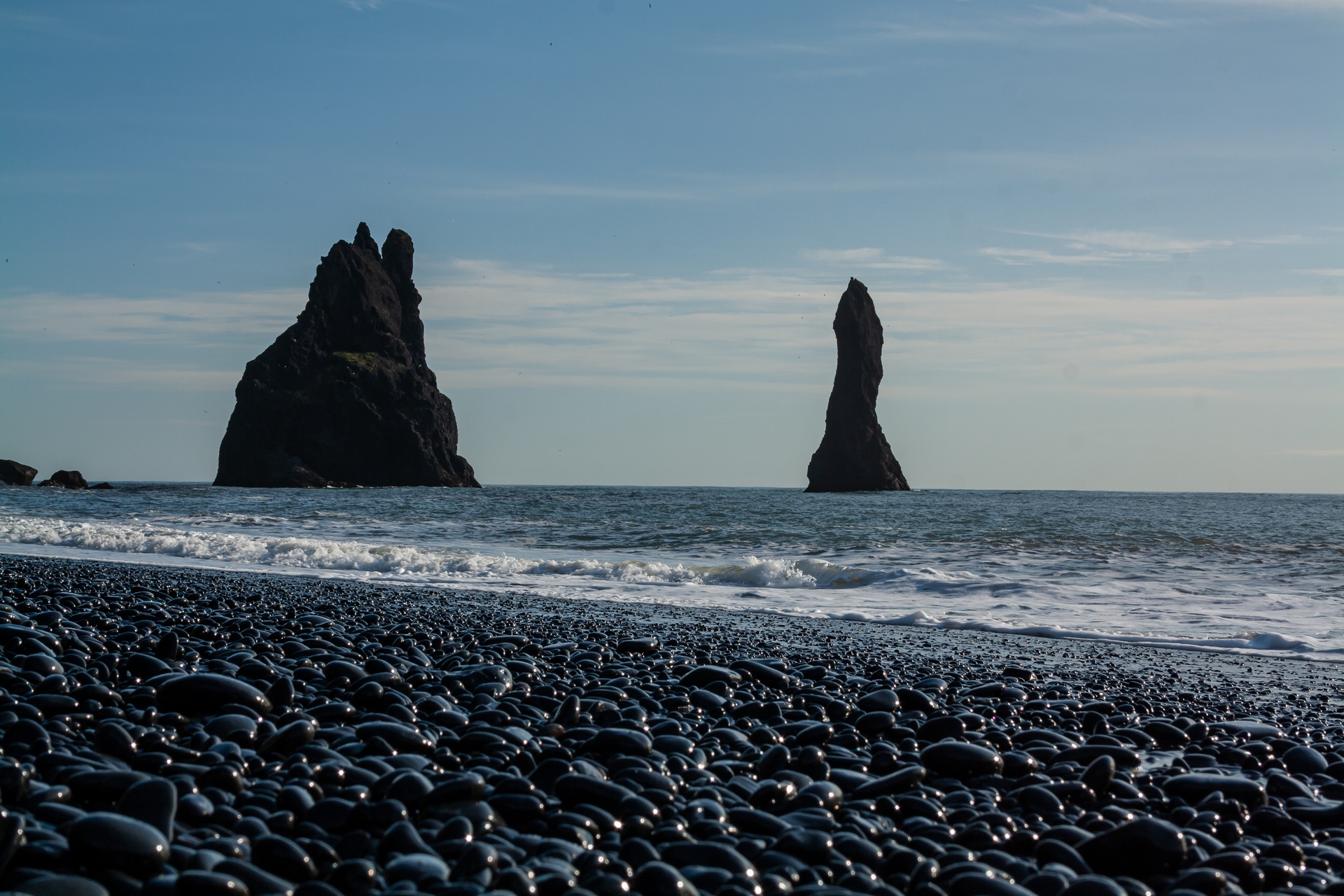 Guardians of the Sea: The Rocky Outcrops of Reynisfjara Beach