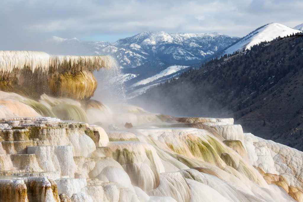 Canary Spring of Mammoth Hot Springs in Yellowstone National Park, Photo by NPS Neal Herbert, Flickr